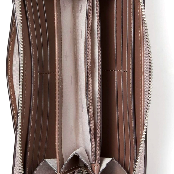 ☃️ NEW Kate Spade Wallet Spade Link Large Continental Zip Around Geo ☃️ - Picture 3 of 9